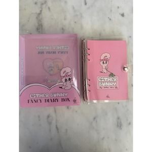 NIP Esther Bunny Clear Plastic Binder Planner